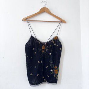 RARE EMBROIDERED ZARA VELVET TOP